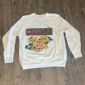 Vintage Visa “Charge!” Christmas Teddy Bears Crewneck